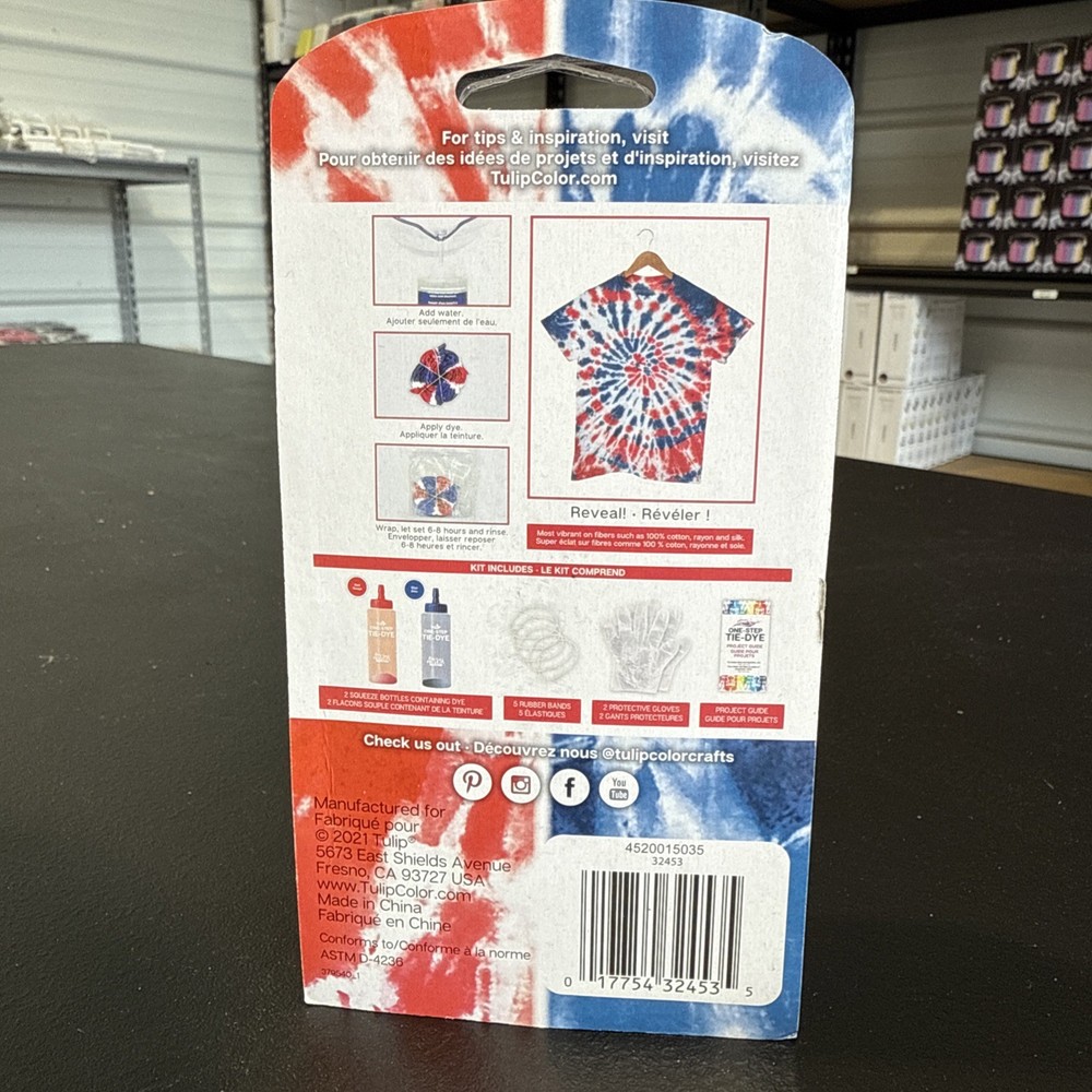 Tulip One-Step Mini Tie-Dye Kit-Patriot