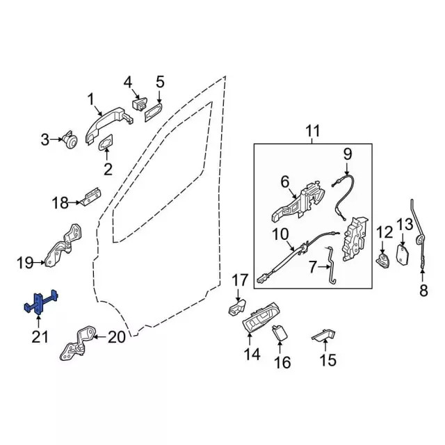 Genuine Ford Check Arm BK3Z6123500E
