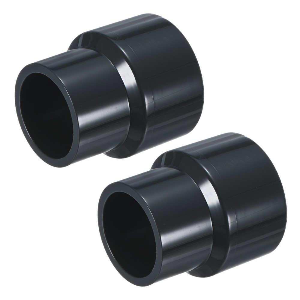 2-Pack UPVC Reducer Pipe Fitting, DN32*25 Reducing Coupling Connector, Grey