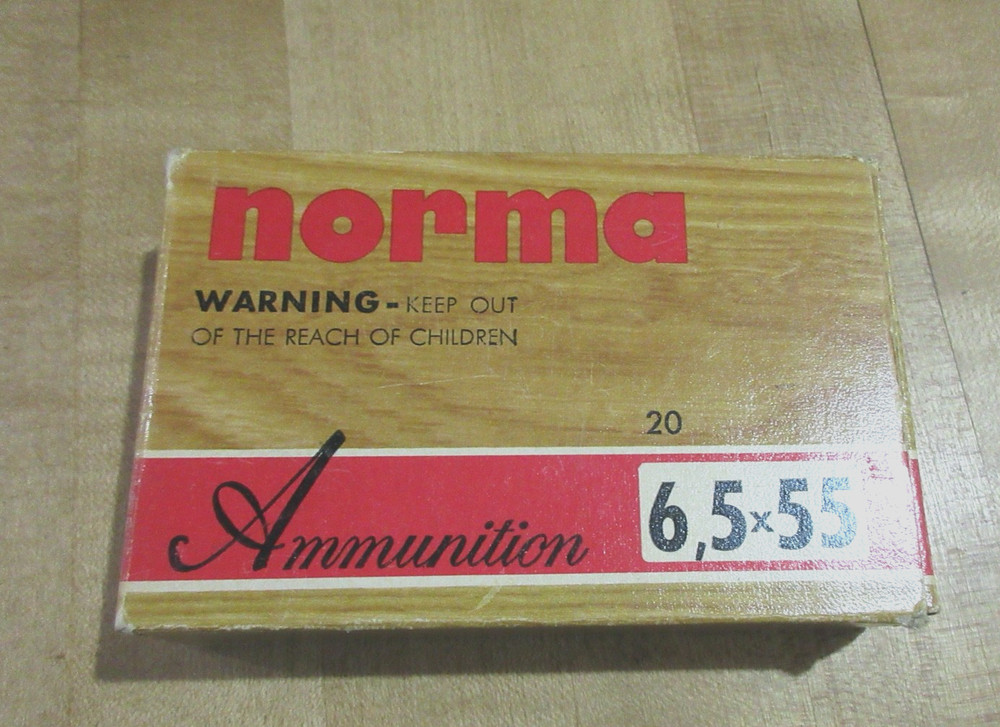 Empty Ammo Box Norma 6.5 x 55 with insert   (dl)