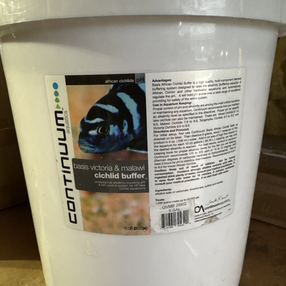 Continuum Aquatics Basis Victoria/Malawi Cichlid Buffer, Five Gallons