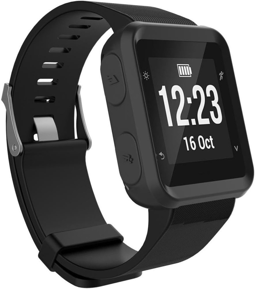 For Garmin Forerunner 35 Case, Silicone Case with Screen Protector (2 Pack) for