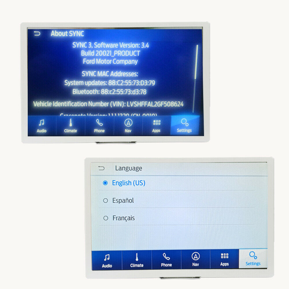 Factory SYNC 2 to SYNC 3 Upgrade Kit 3.4 Fit for Ford Sync3 APIM Module Carplay