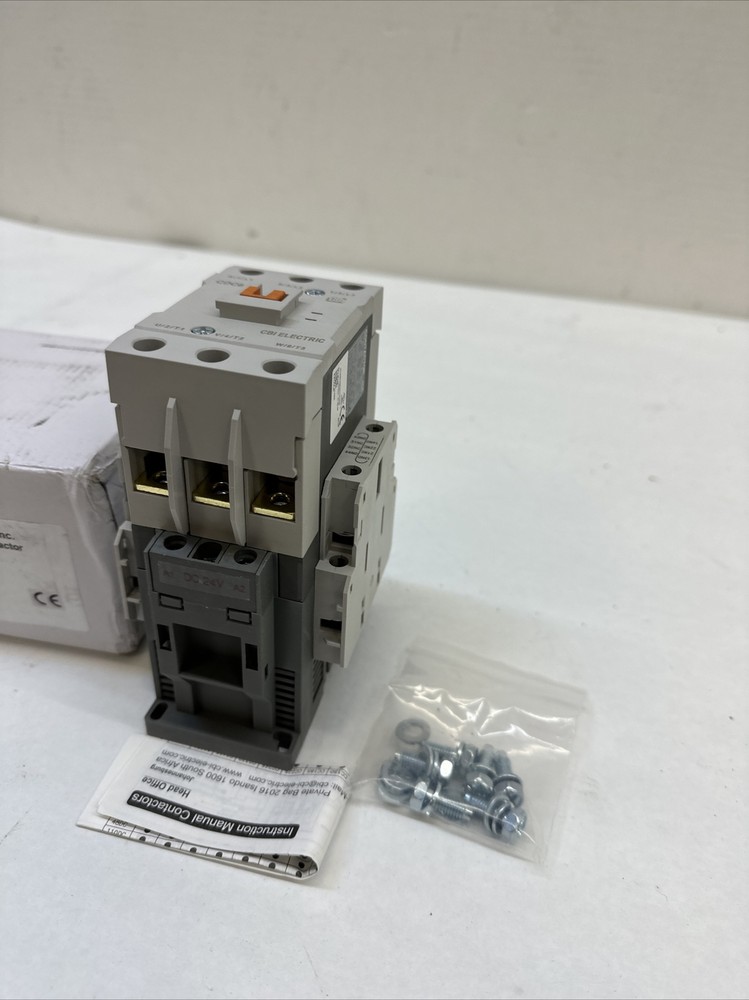 American Electrical CDC65-24 DIN Rail Mounted Contactor, 24VDC coil