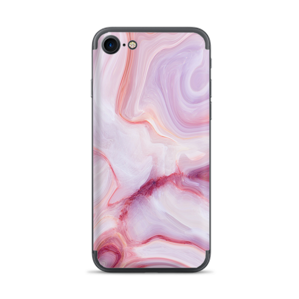 Apple iPhone 7 / 8 Skins Decal Wrap Pink Stone Marble Geode