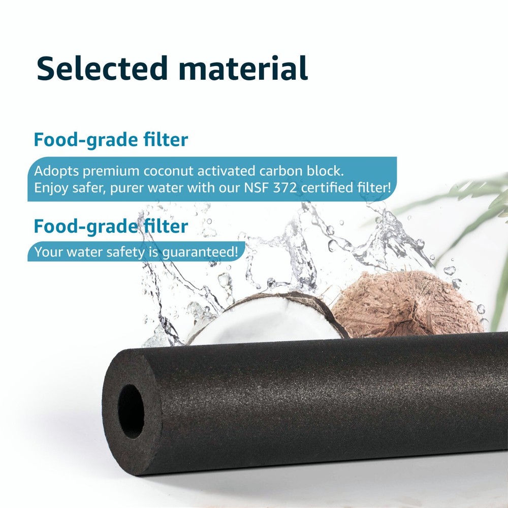 Waterdrop MWF® Refrigerator Water Filter, Replacement for GE® MWF®, 6 pack