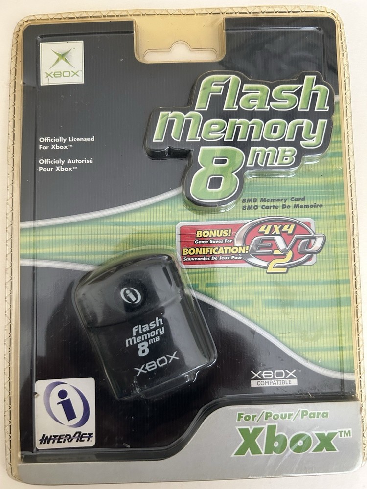 InterAct Flash Memory 8mb Xbox Colors Black