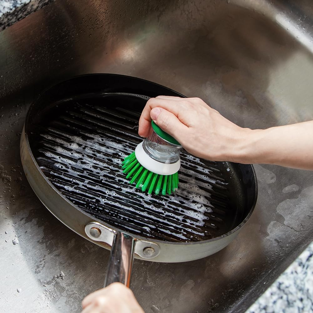 Libman Bottle & Dish Brush Kit | Cleaning Brushes for Kitchen Use | Straw Brush