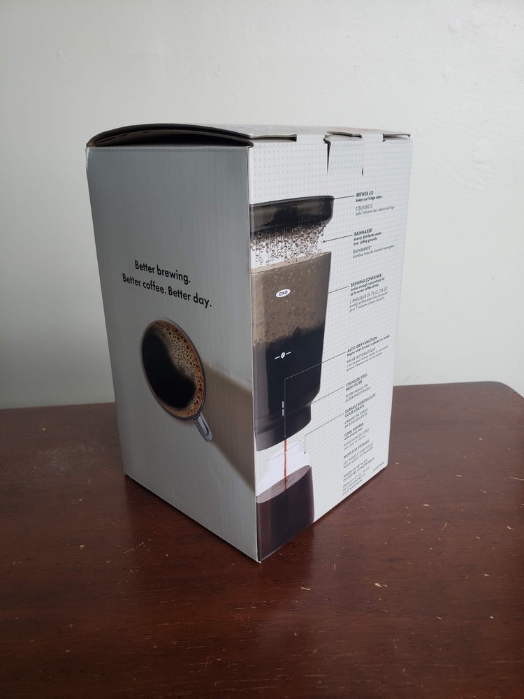 OXO Compact Cold Brew Coffee Maker Complete - Unused - Open Box