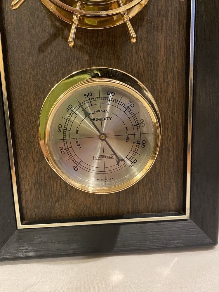 Vintage Springfield Weather Station, Thermometer/ Barometer/ Humidity Plastic