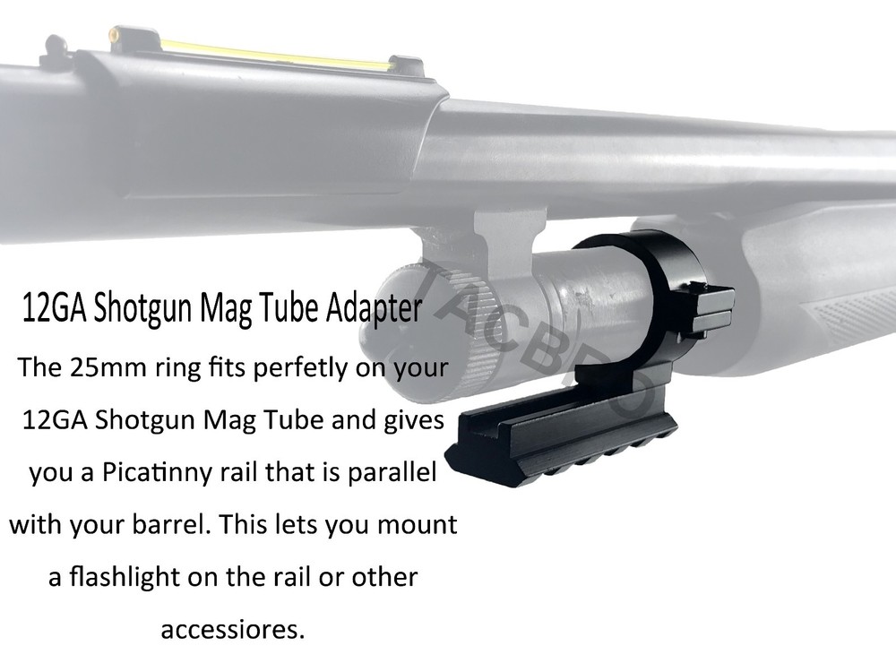 Scope Barrel Mount 1'' Ring Adapter with Picatinny Rail