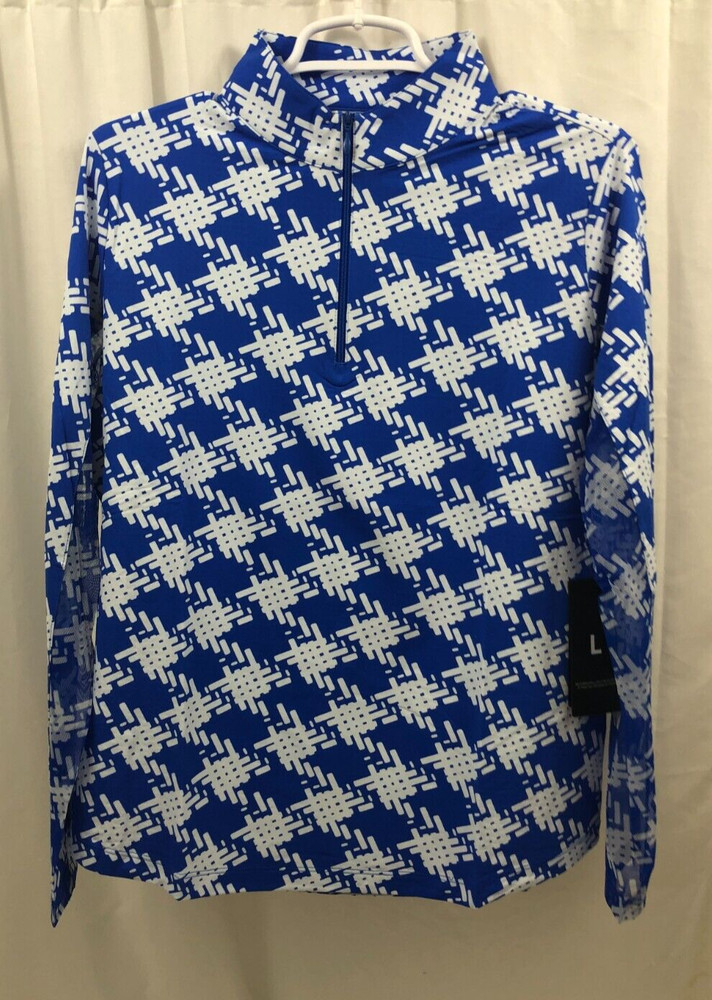 Women's Ibkul 1/4 Zip Active Shirt Large  NWT