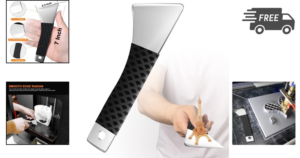 3D Printer Tool Removal Spatula Metal Scraper Model Stripping Accessories