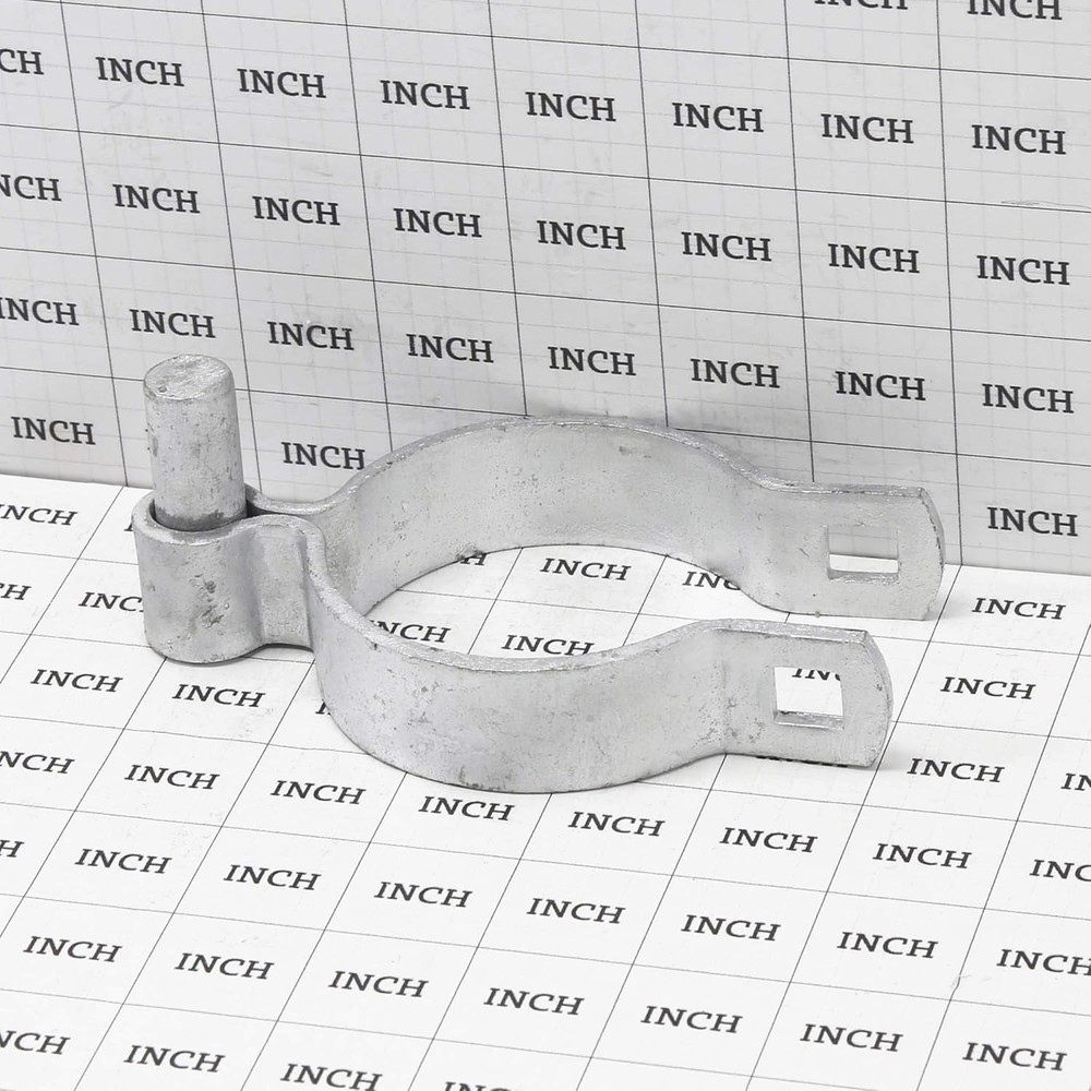Secure 3" Chain Link Gate Hinges - Heavy-Duty Steel with Mounting Hardware