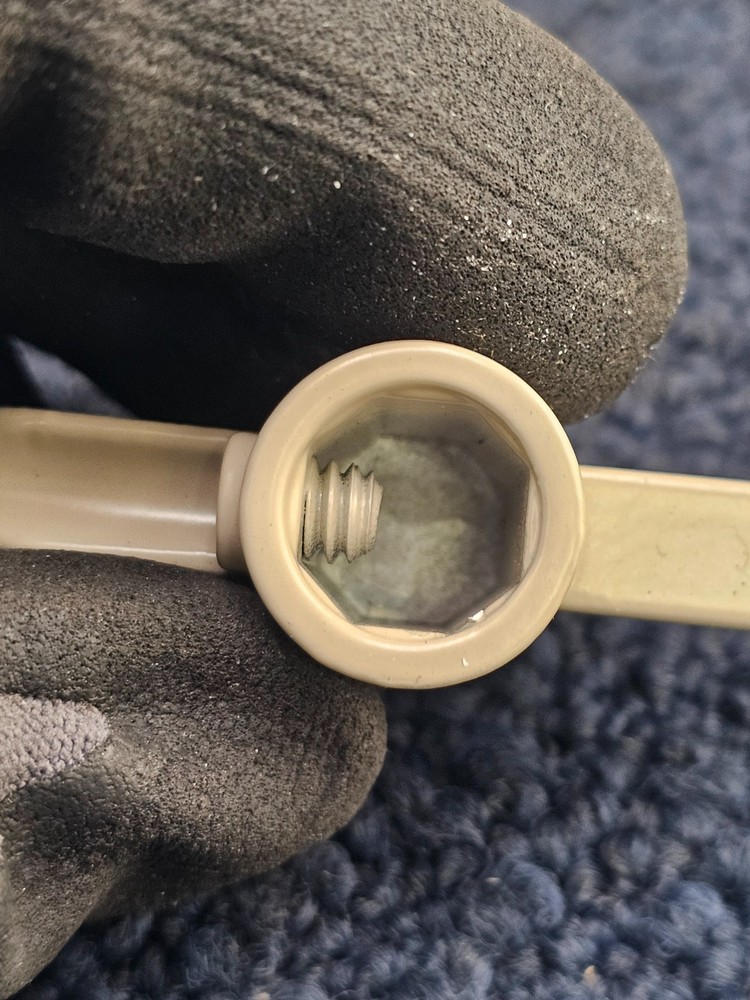 PLPCI H 3895 Universal T-Crank Window Handle Replacement White