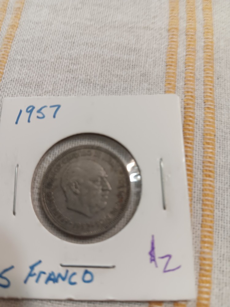 1957 Spain Franco Coin