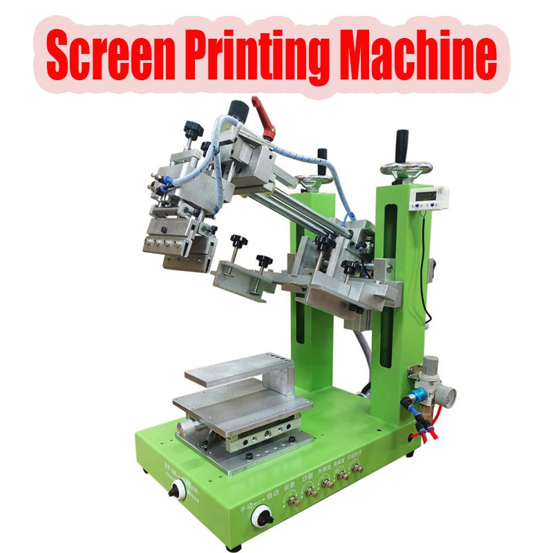 Small Size Semi-Automatic Desktop Flatbed Screen Printer for Paper Card Cloths