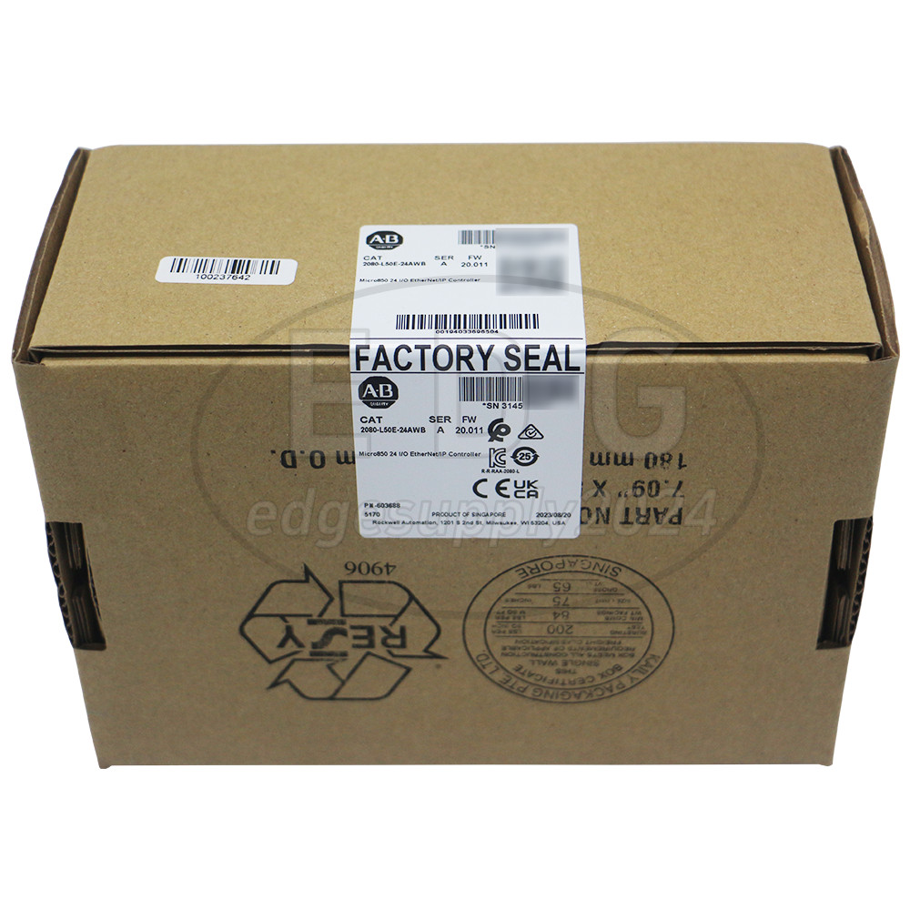 Allen Bradley 2080-L50E-24AWB Micro850 24 I/O EtherNet/IP Controller Sealed NEW