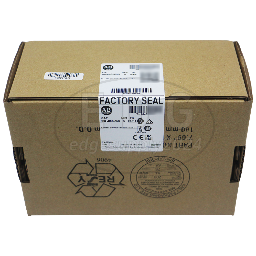 Allen Bradley 2080-L50E-24AWB Micro850 24 I/O EtherNet/IP Controller Sealed NEW