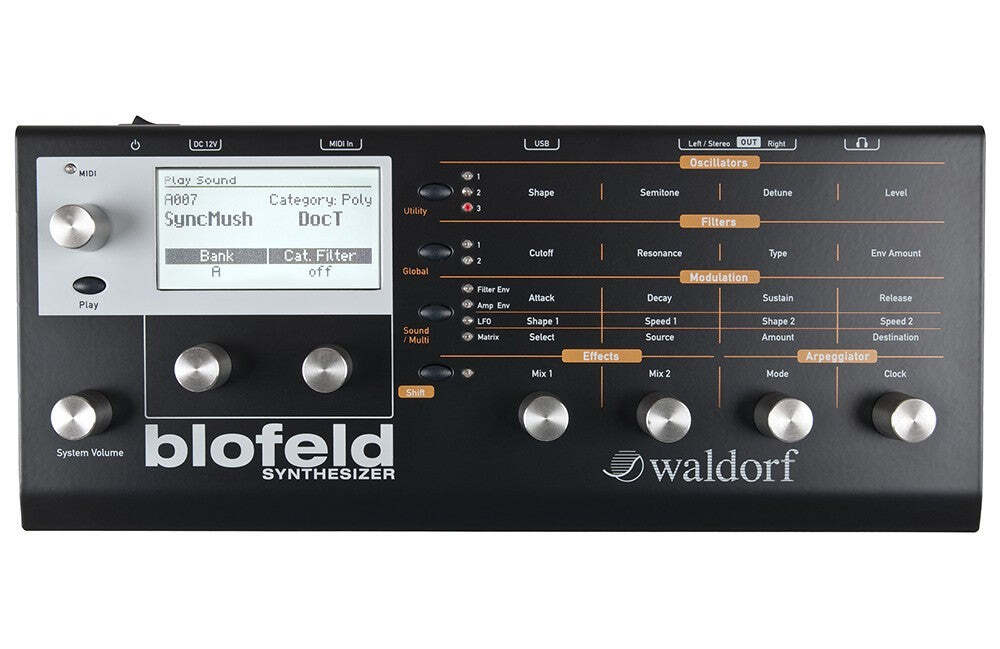 Waldorf Blofeld Desktop Synthesizer Module - Black CABLE KIT