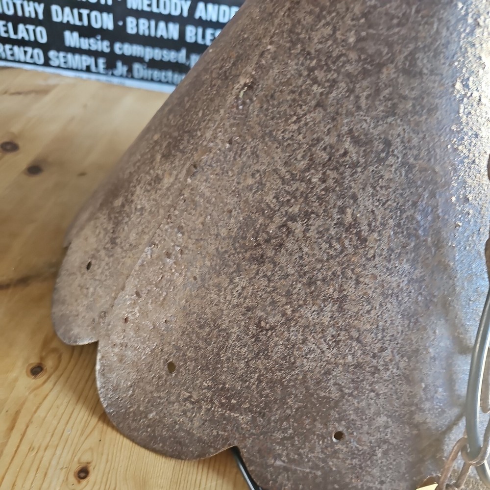 Vintage HandMade Rustic French Barn Lamp