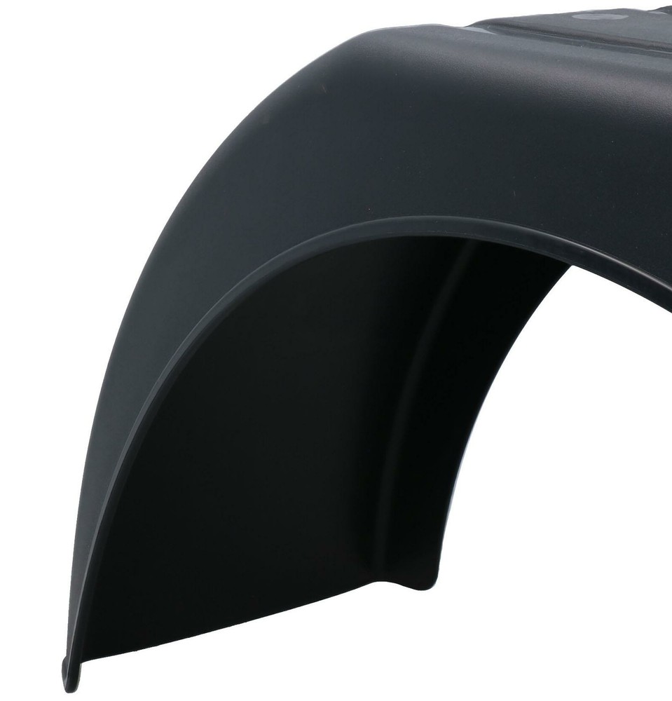 13" Plastic Mudguards Fender (Pair) Flush Fit & Mud Guard Angle (SMALL) Bracket