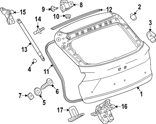Genuine GM Hinge 42733234