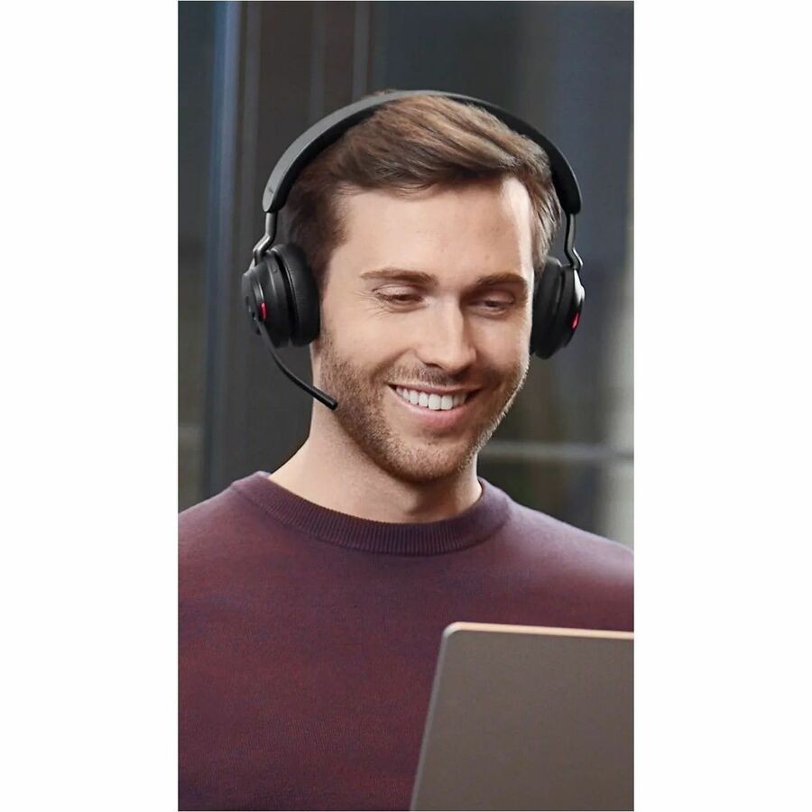 Jabra Evolve2 65 Wireless Bluetooth Stereo Headset MS Teams Black