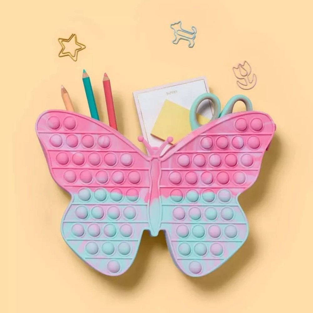 Pop Fidget Bubble Pop Pencil Pouch Butterfly (NEW)