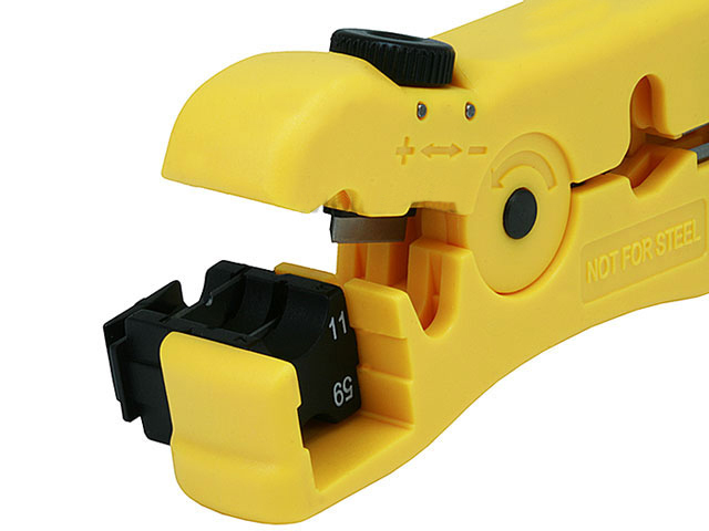 NEW UNIVERSAL CABLE WIRE JACKET STRIPPER w/CABLE CUTTER