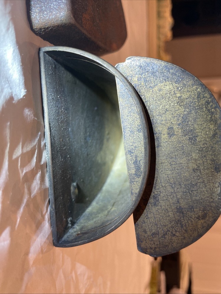 VINTAGE BRASS SAD IRON