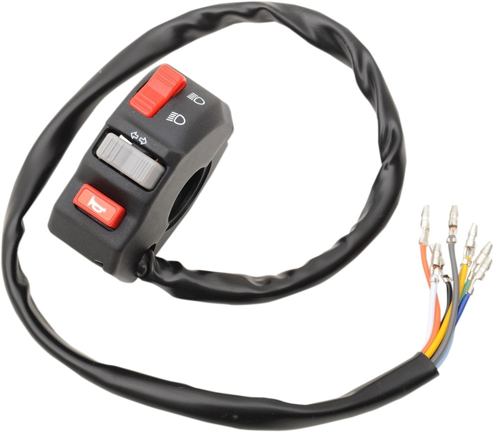 Emgo Universal Left-Side Handlebar Switch #46-68734