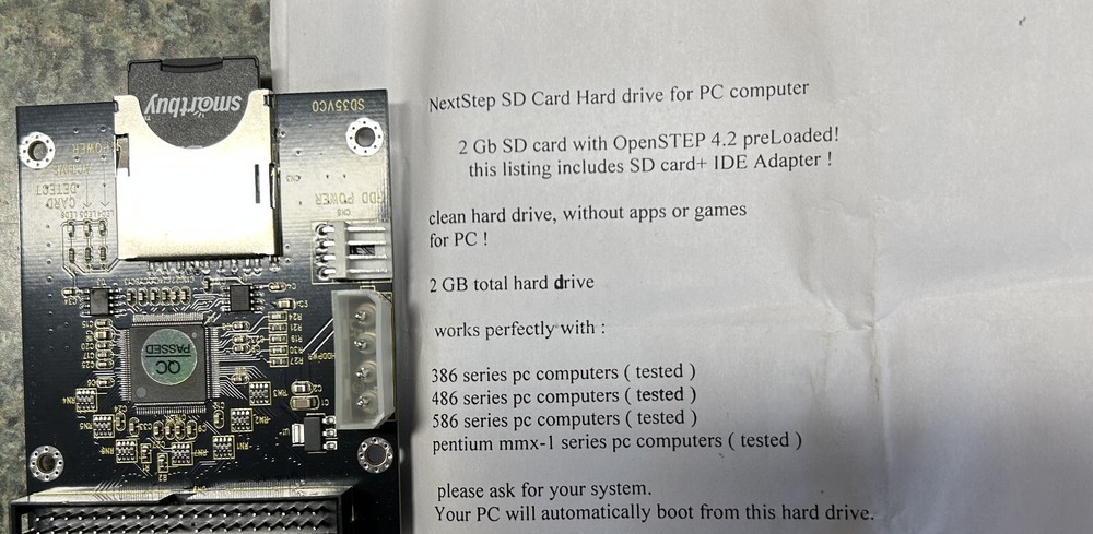 Nextsxtep 4.2 SD Card Hard Drive for IDE PC Computer