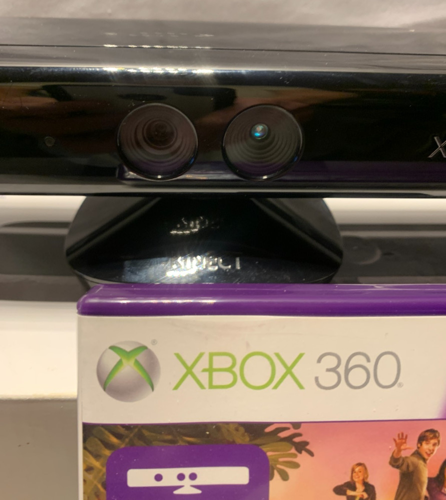 Xbox 360 Kinect Sensor Bar With Kinect Adventure Game (Tested Works) With Box