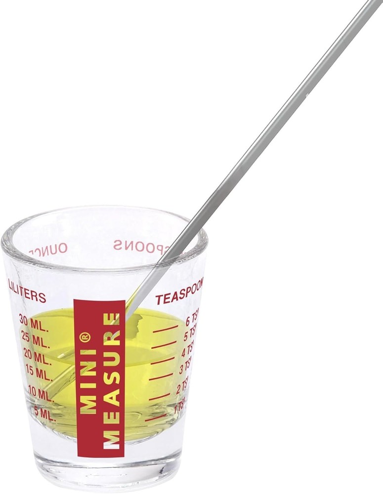 HIC Mini Measuring Glass, Red (13211PRO)