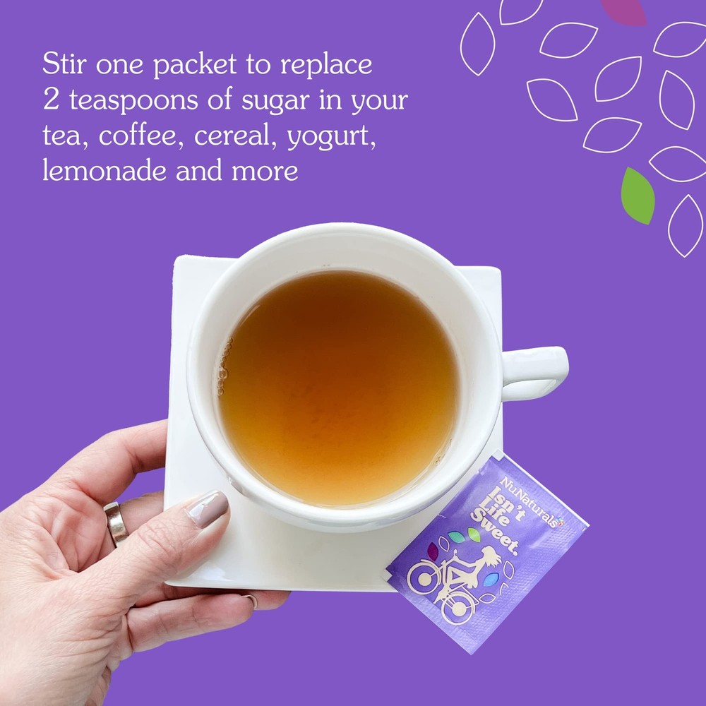 Stevia Powder Packets, Zero Calorie Sugar Substitute, 100 Count, Single-Serve