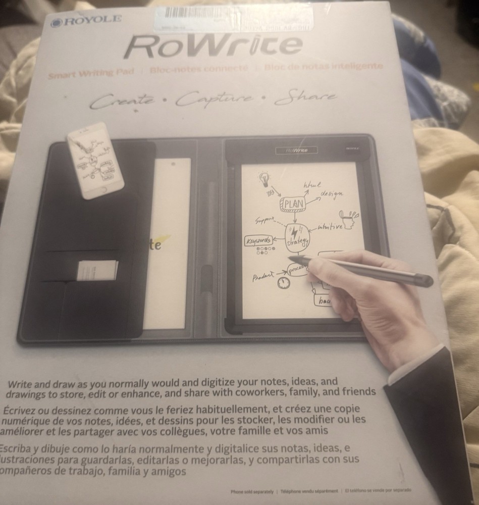 Royole RoWrite Smart Writing Pad Create Capture Share RY0201-CF5NA New