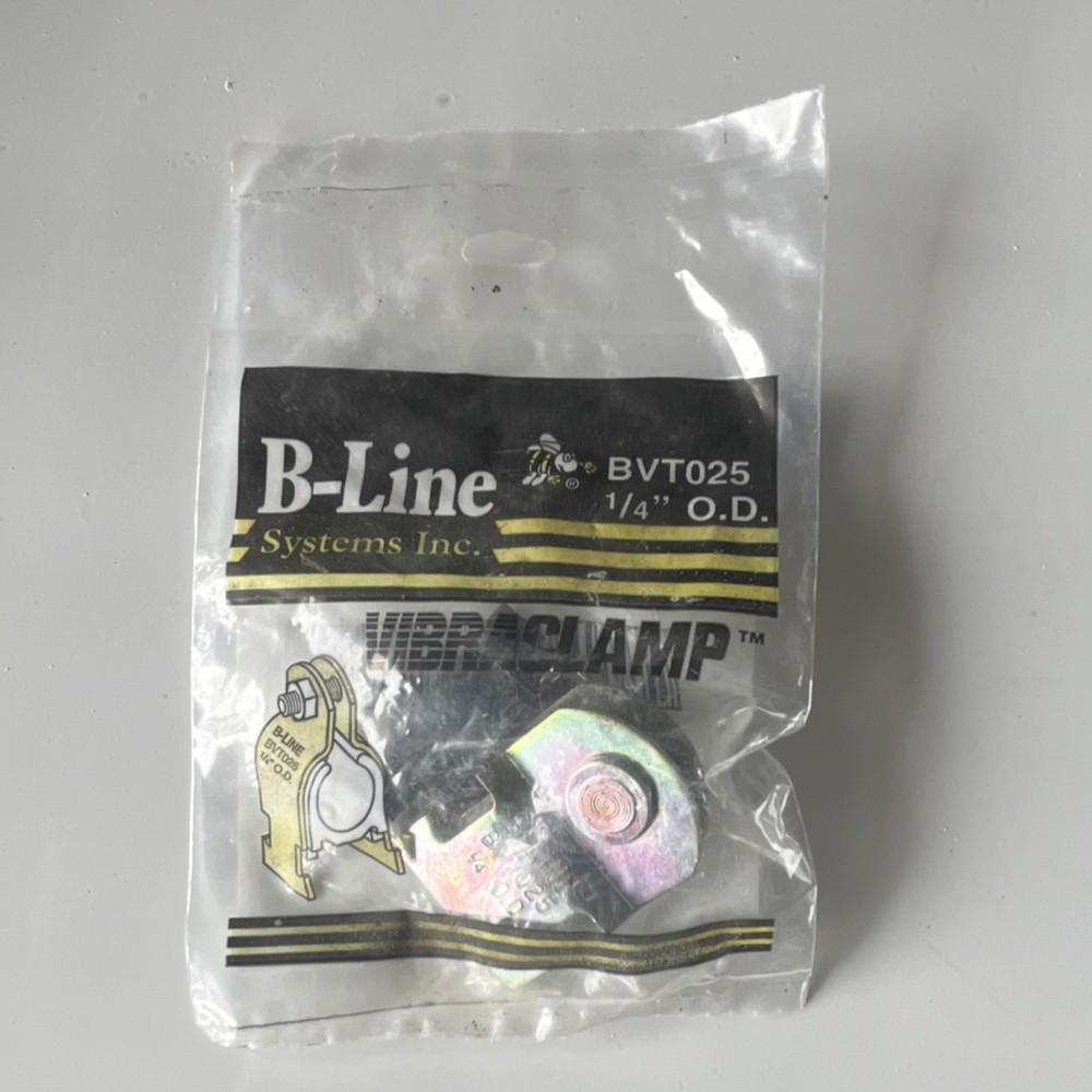 B-Line BVT025 Vibraclamp Pipe Clamp 1/4 in O.D. Secure Mounting System