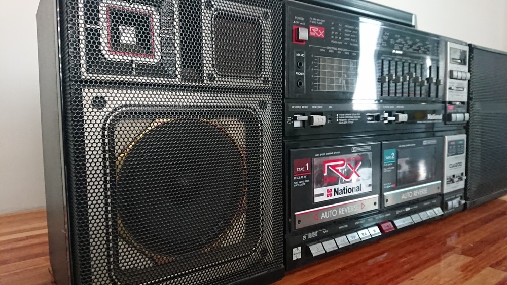 national rx cw200 boombox