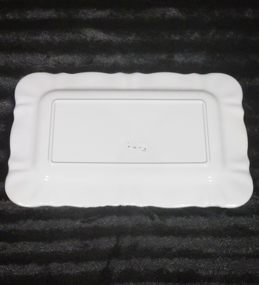 Lemons on Branches Melamine 17" Serving Platter Easter Spring Mediterranean Blue