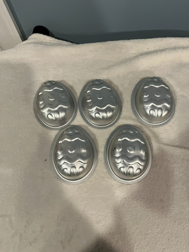 Two Bunny Head-Shaped Cake Pans & Five Egg-Shaped Cake pans