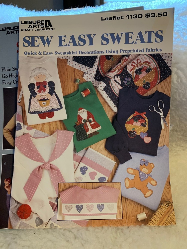 7 Wearable Art Pattern Instruction Booklets - Sweatshirt designs - paint, snip +