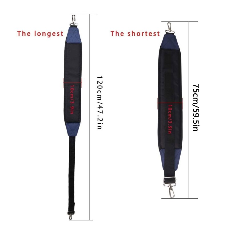 Golf Bag Single Strap Replacement Adjustable Padded Bag Strap, Easy Installation