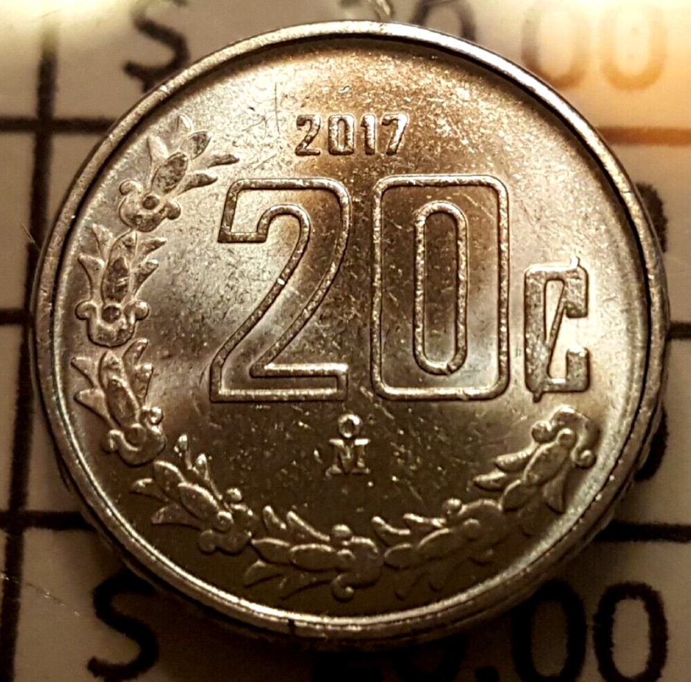 20 Centavos 2017 stylized designs from Reed (Acatl)