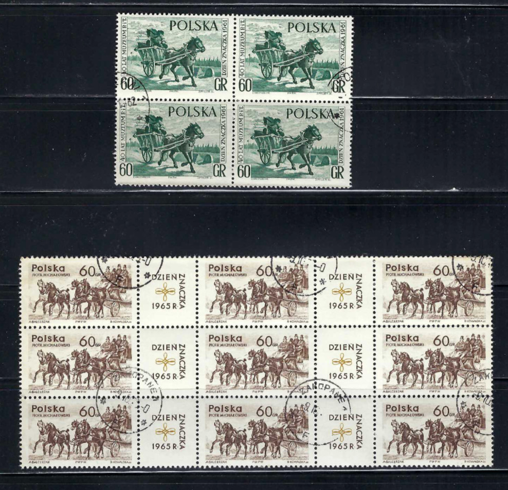 ''HORSES TRANSPORTATION    POLAND  {13}  LABELS