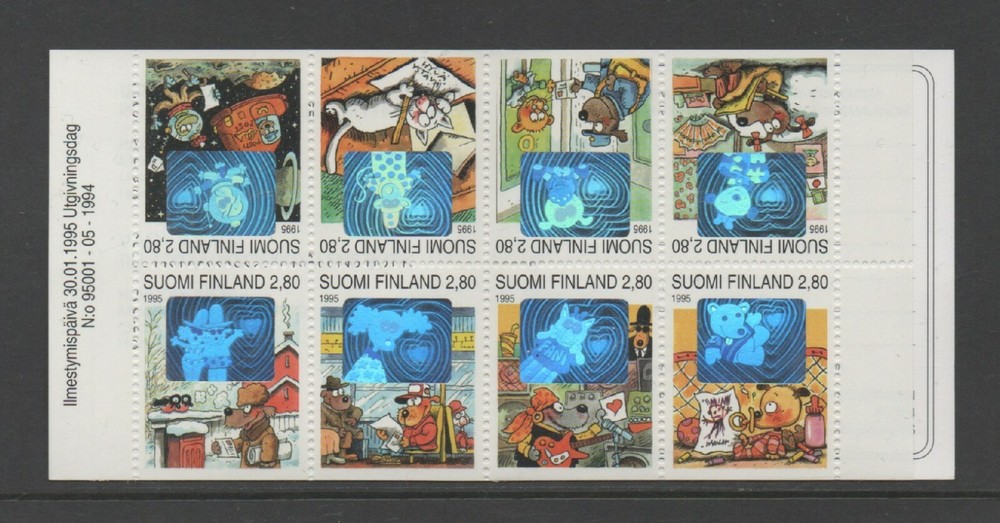FINLAND 1995 GREETINGS STAMP BOOKLET *FINE & COMPLETE*