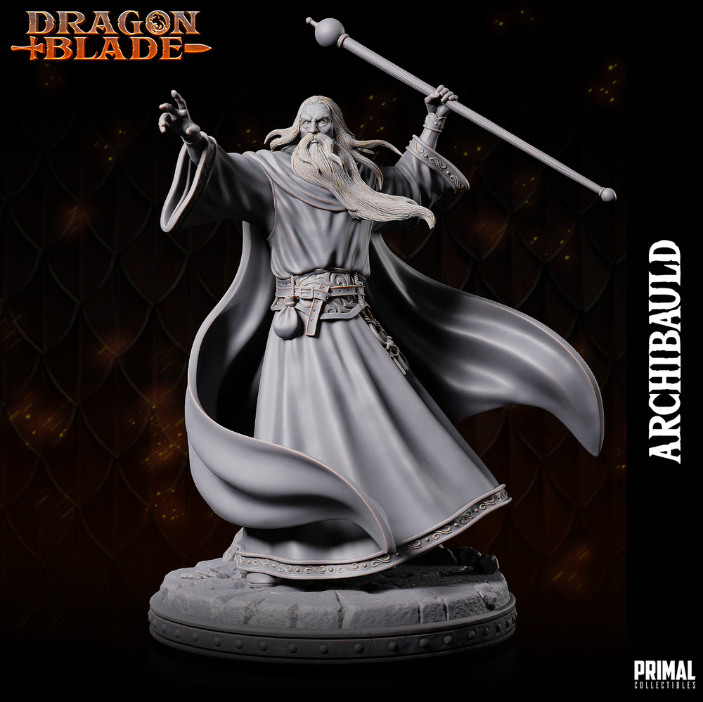 Wizard ArchBauld | Primal Collectibles | Compatible with D&D/AoS