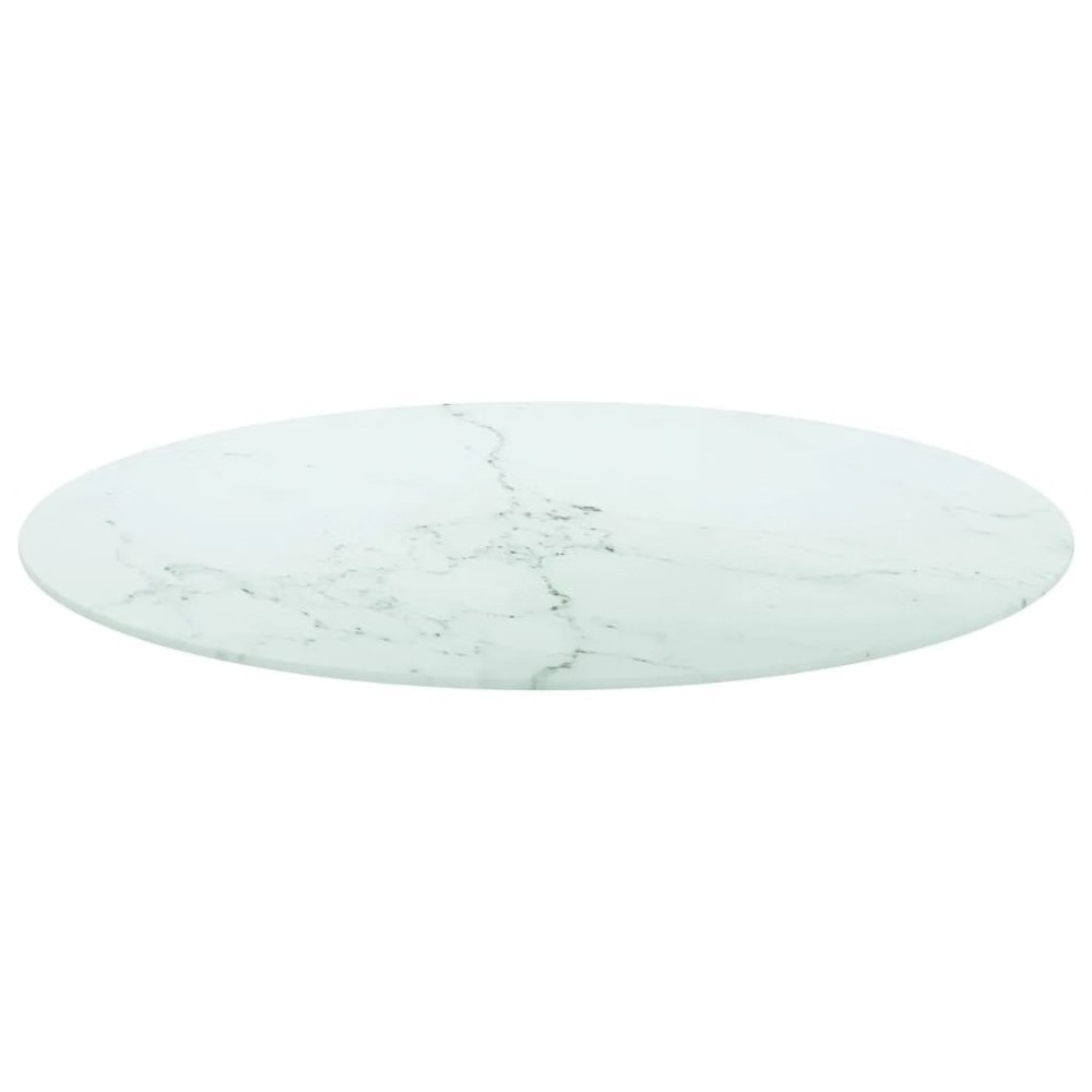 Table Top White Tempered glass 31.5 in diameter Durable