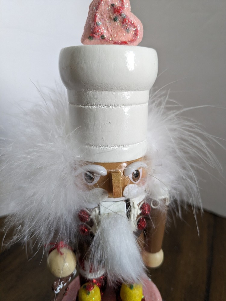 Hollywood Chubby Gingerbread Nutcracker PinkHolly Adler 7.8"