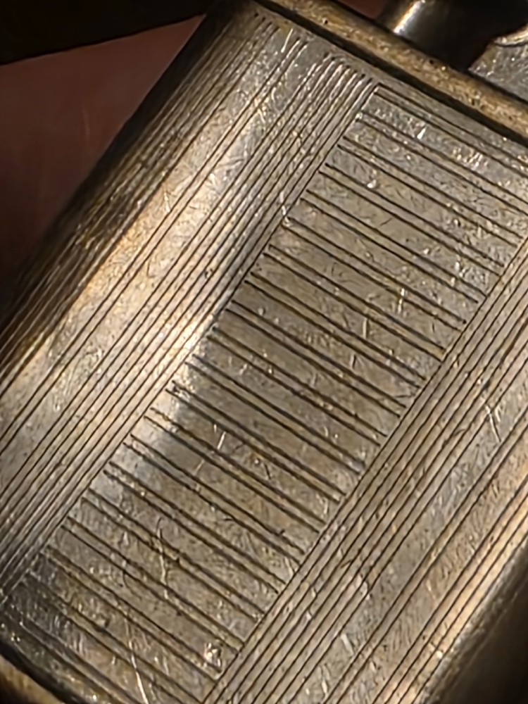 1950s Ronson Whirlwind Standard Lighter engraved with SJP (Untested)